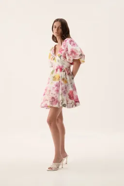 Aje Fleur Mini Dress in Collage Floral Size AU 10 for rent on The Volte - image 4