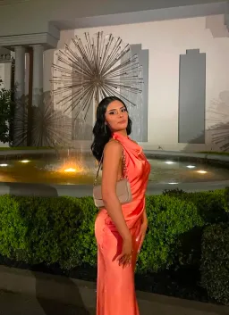 Arcina Ori Gaia Maxi Dress in Papaya Size XS / AU 6 for rent on The Volte - image 11