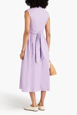 Tove Carine Twist Front Cutout Midi Dress Lilac Size 12 for rent on The Volte - image 2
