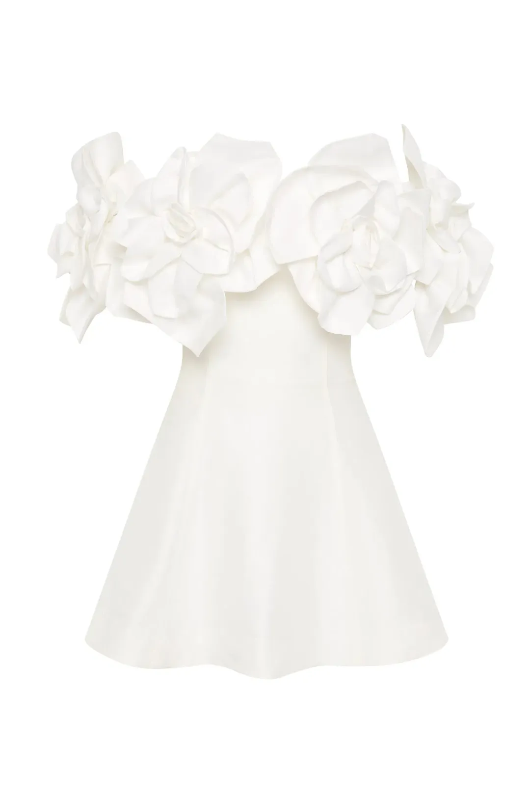 Aje Etta Mini Dress Ivory Size AU 10 for rent on The Volte - main image