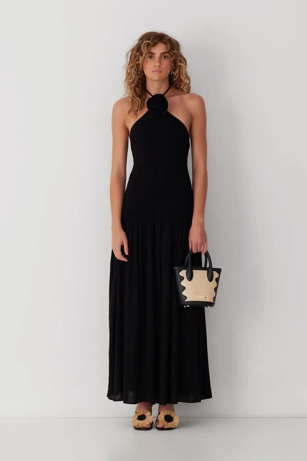 The Wolf Gang Siesta Maxi Dress Black Size XS / AU 6 for rent on The Volte - main image