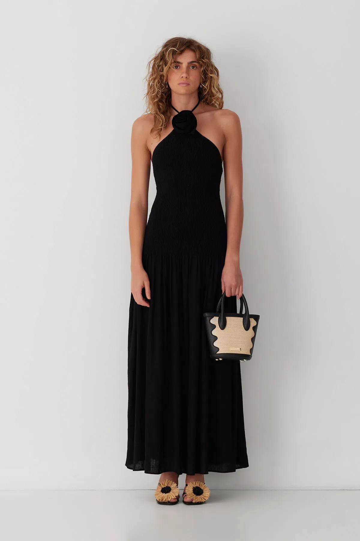 The Wolf Gang Siesta Maxi Dress Black Size XS / AU 6 for rent on The Volte - main image