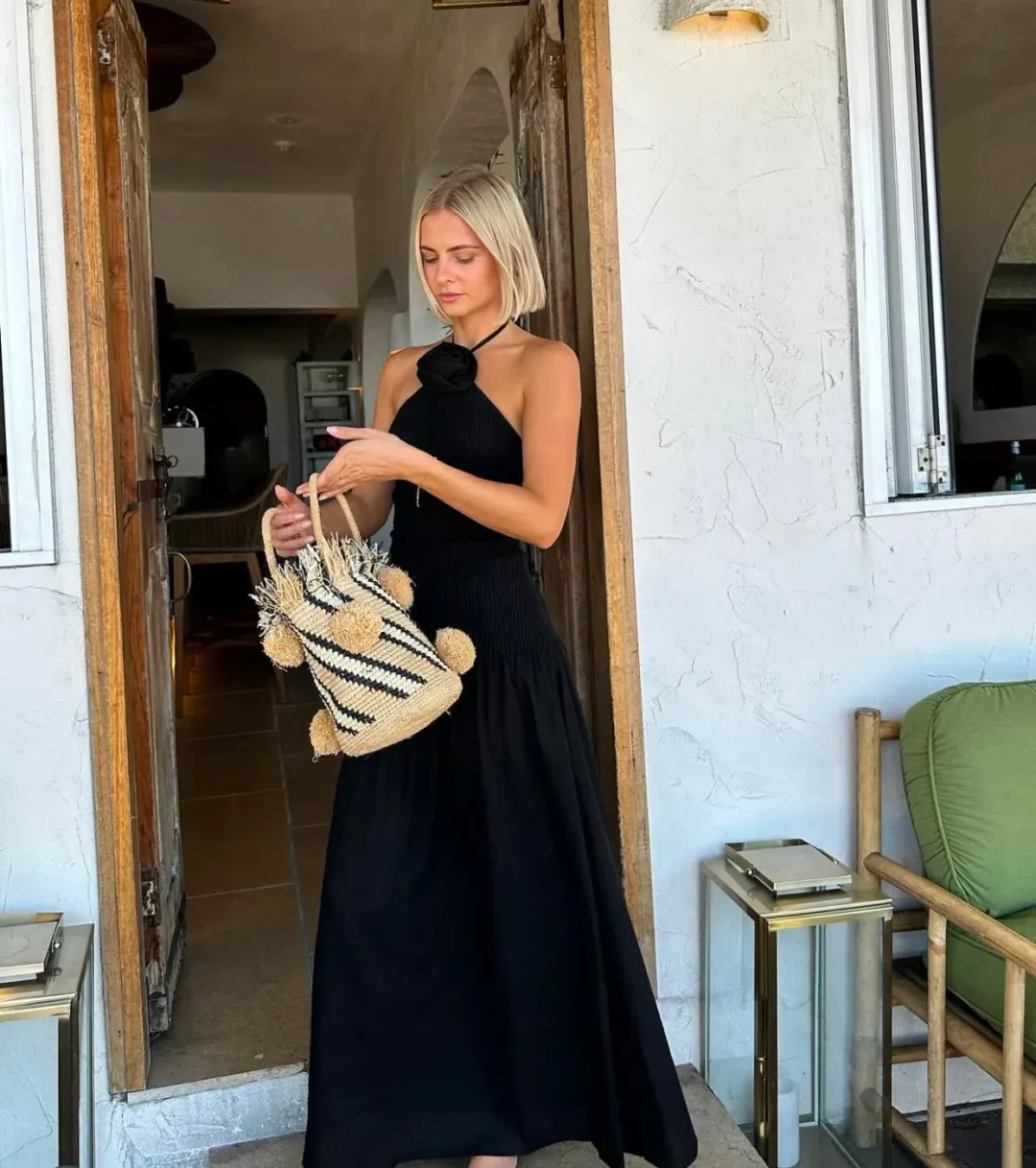 The Wolf Gang Siesta Maxi Dress Black Size XS / AU 6 for rent on The Volte - main image