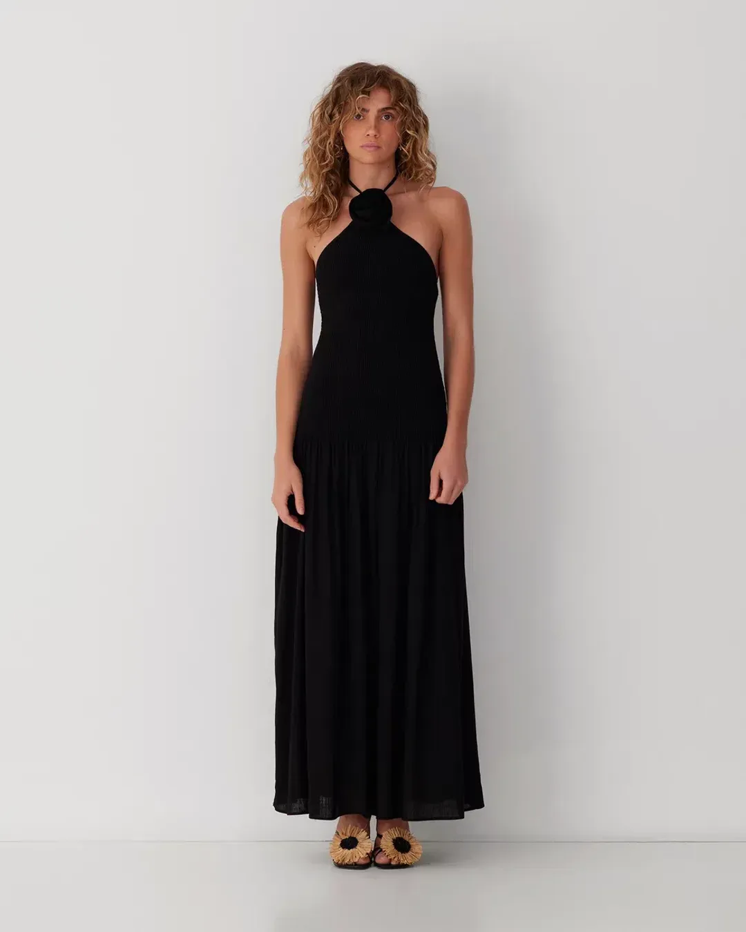The Wolf Gang Siesta Maxi Dress Black Size XS / AU 6 for rent on The Volte - main image