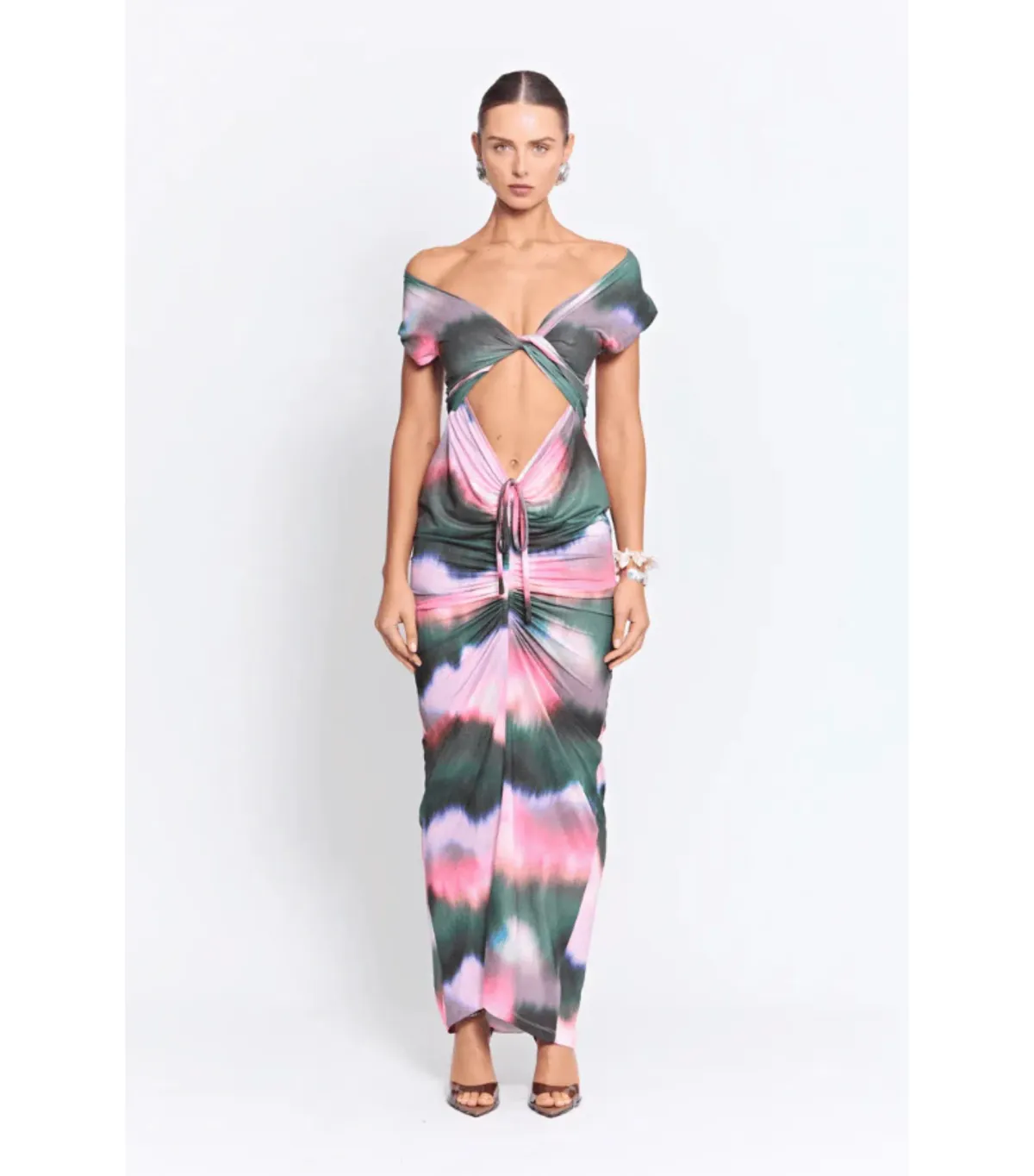 Pfeiffer Maxi Dress Pink Haze Size XS / AU 6  for rent on The Volte - main image