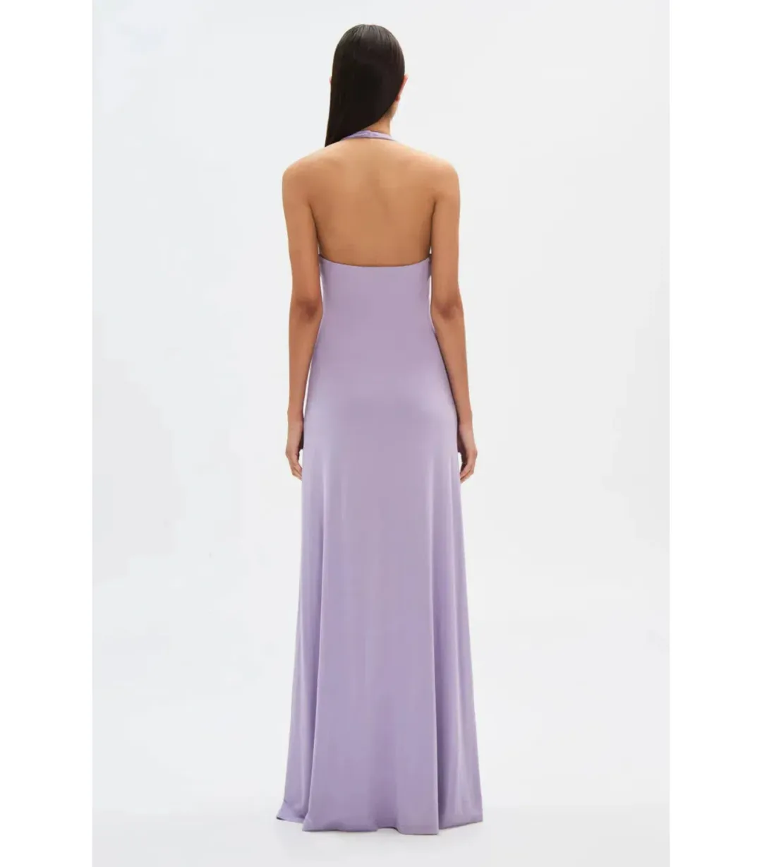 Misha Jennifer Cupro Maxi Dress in Lilac Size 6/XS for rent on The Volte - main image
