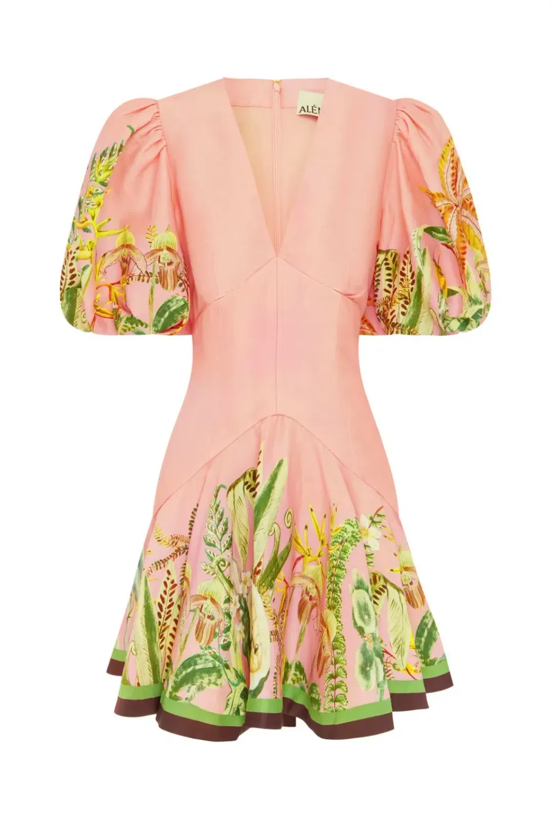 Alemais Papaya Mini Dress Pink Size AU 16 for rent on The Volte - main image