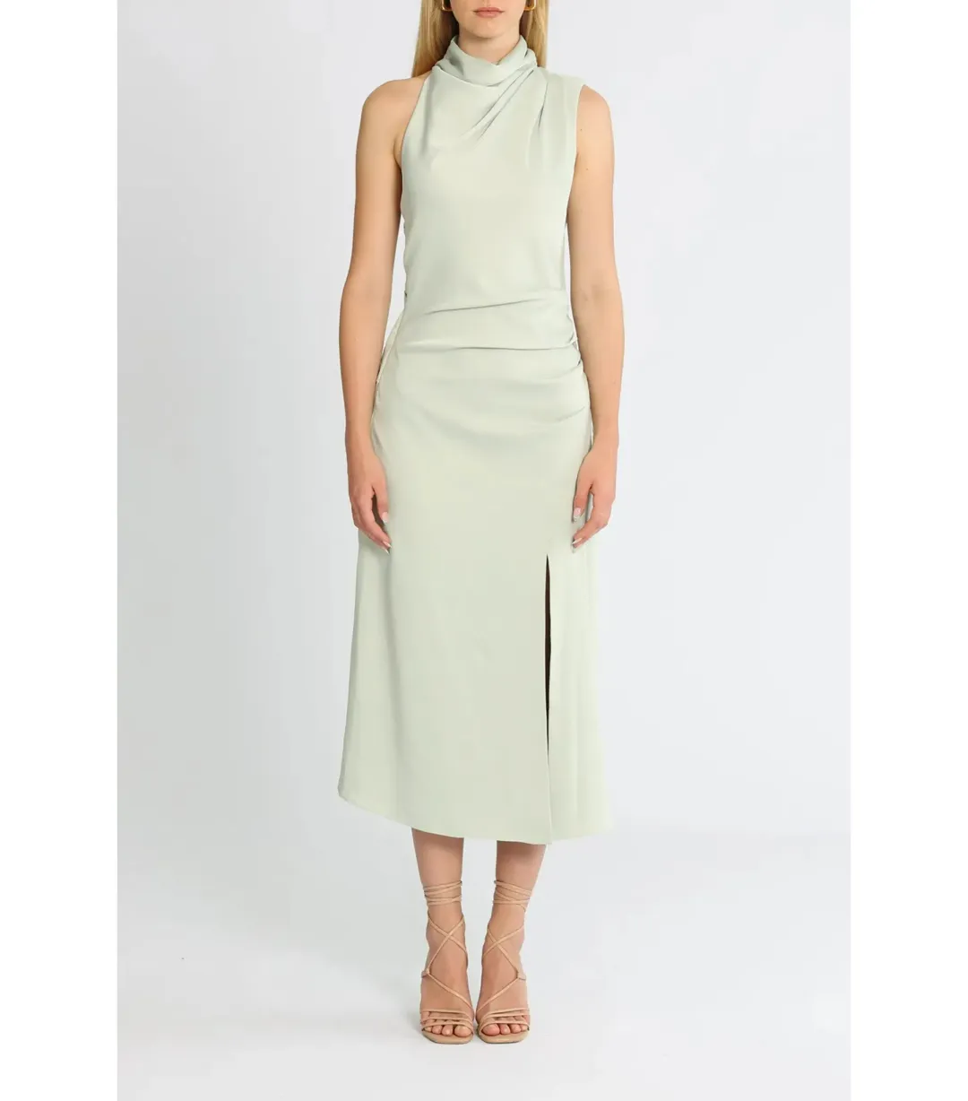 MISHA Robbia Dress Dusty Jade Size 6 for rent on The Volte - main image