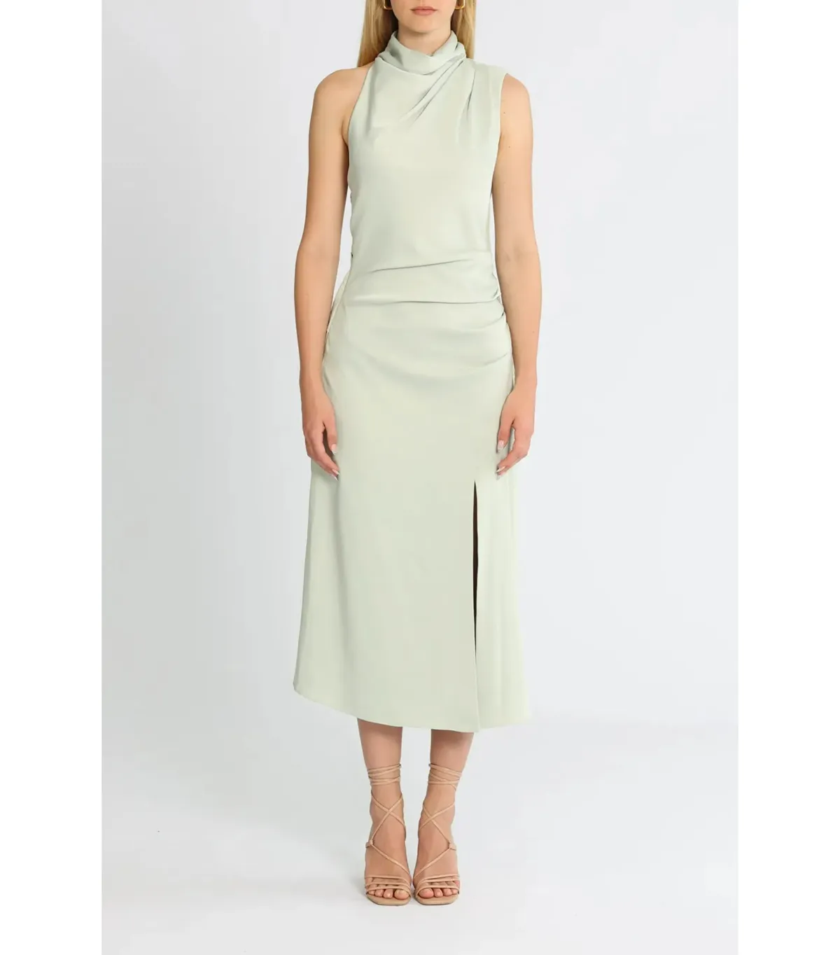 MISHA Robbia Dress Dusty Jade Size 6 for rent on The Volte - main image