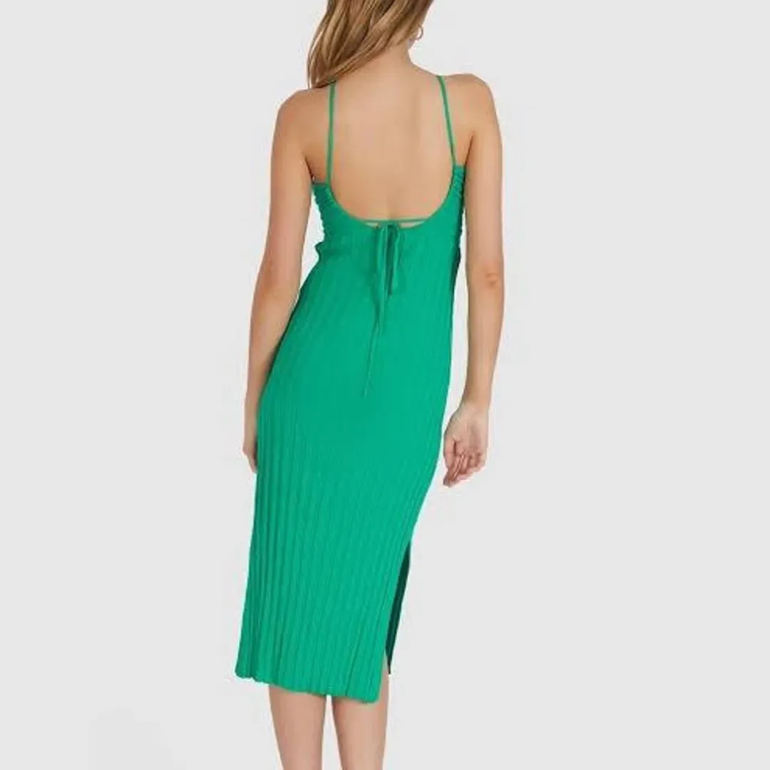 Chosen by Tuchuzy Sunny Midi Dress in Green Size XS / AU 6  for rent on The Volte - main image