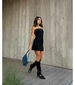 With Jean Chloe Corset Dress Black Size XS / AU 6 for rent on The Volte - image 1