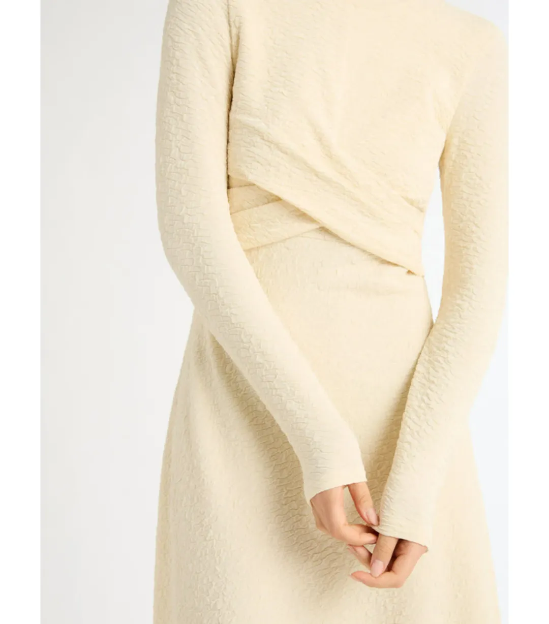Sheike Surrender Midi Dress Neutral Size AU 10 for rent on The Volte - main image