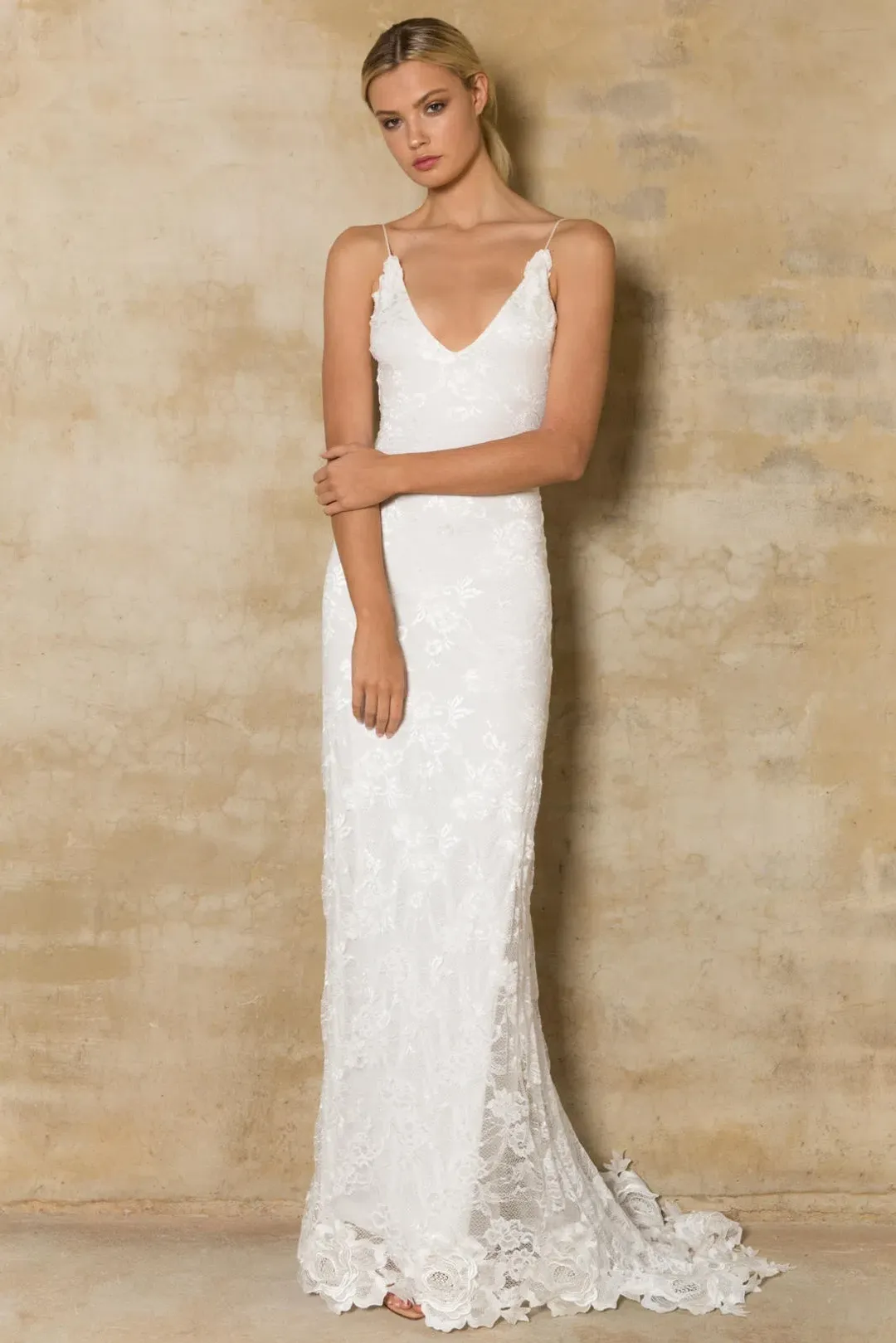 Grace Loves Lace Lottie Wedding Dress Ivory Size 8 for rent on The Volte - main image