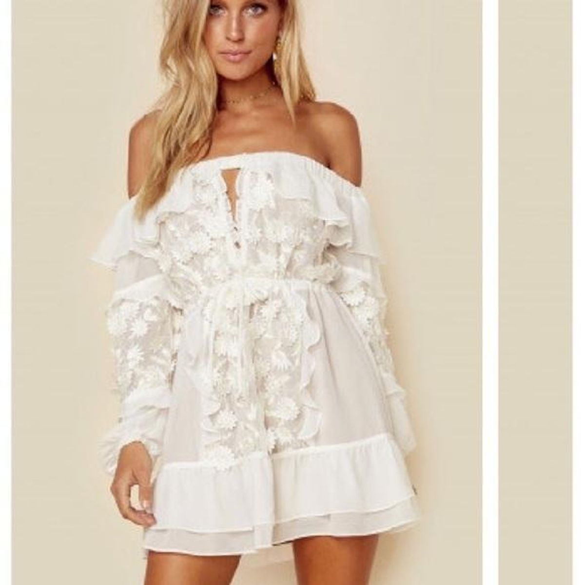 Carolina Off Shoulder Dress  for rent on The Volte - main image