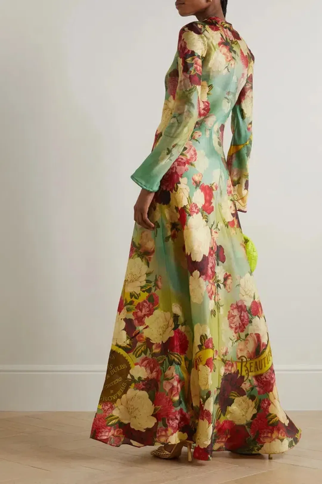 Zimmermann The Wonderland Bias Slip Dress in Peony Garden Floral Size 12/M for rent on The Volte - main image
