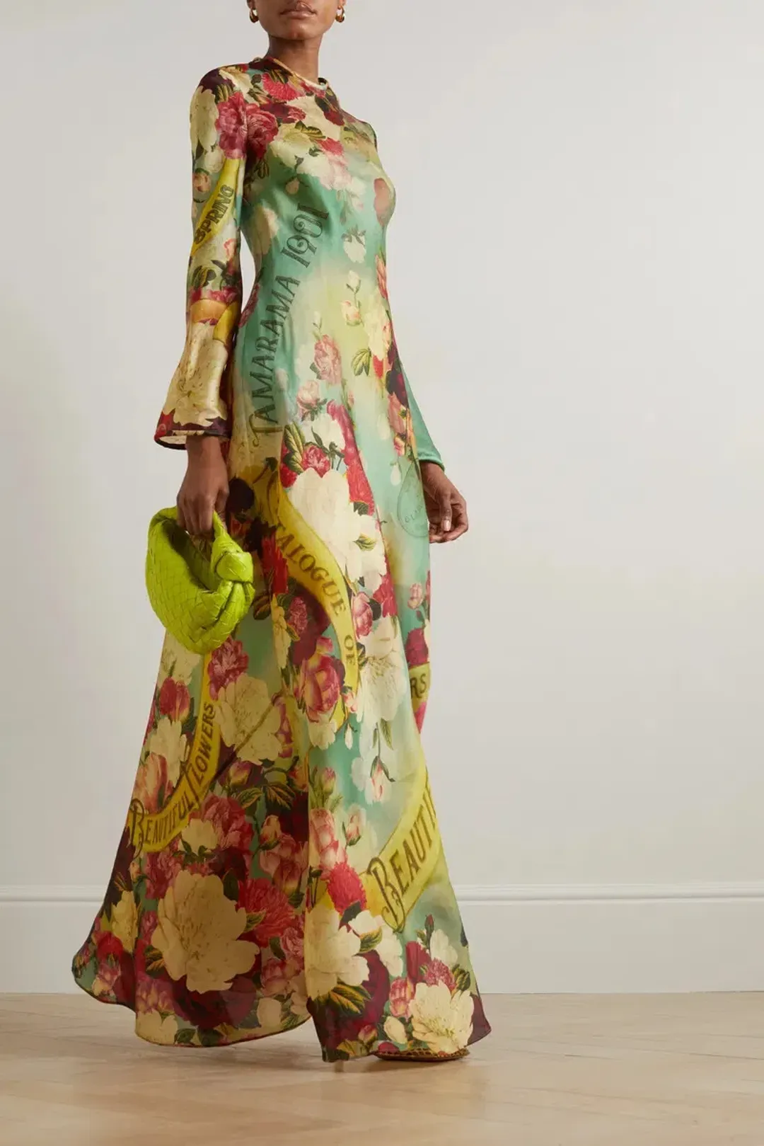 Zimmermann The Wonderland Bias Slip Dress in Peony Garden Floral Size 12/M for rent on The Volte - main image
