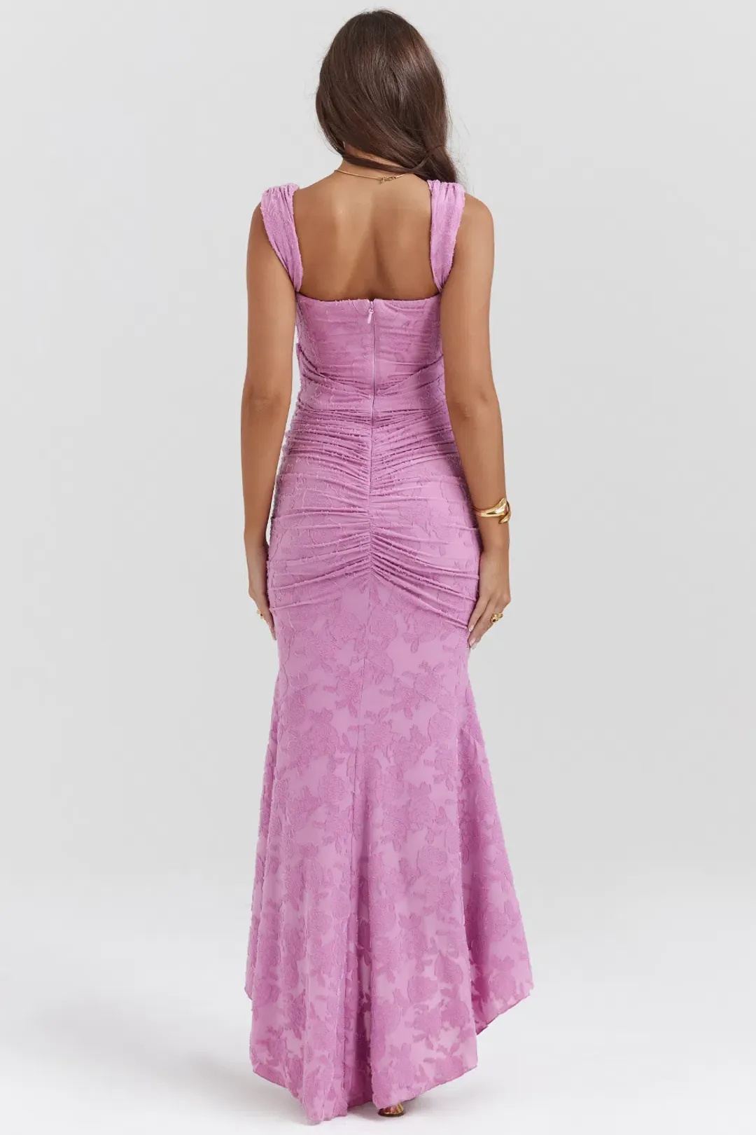 House Of CB Cesca Floral Maxi Dress Rose Pink Size S / AU 8 for rent on The Volte - main image