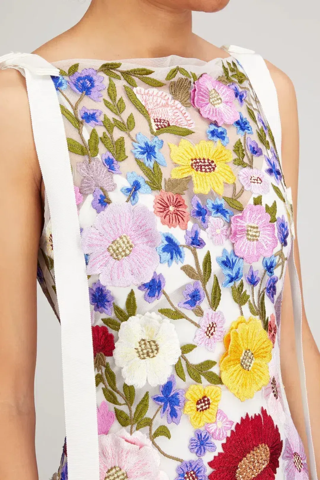 Rachel Gilbert Nya Gown Multi Floral Size 8 for rent on The Volte - main image