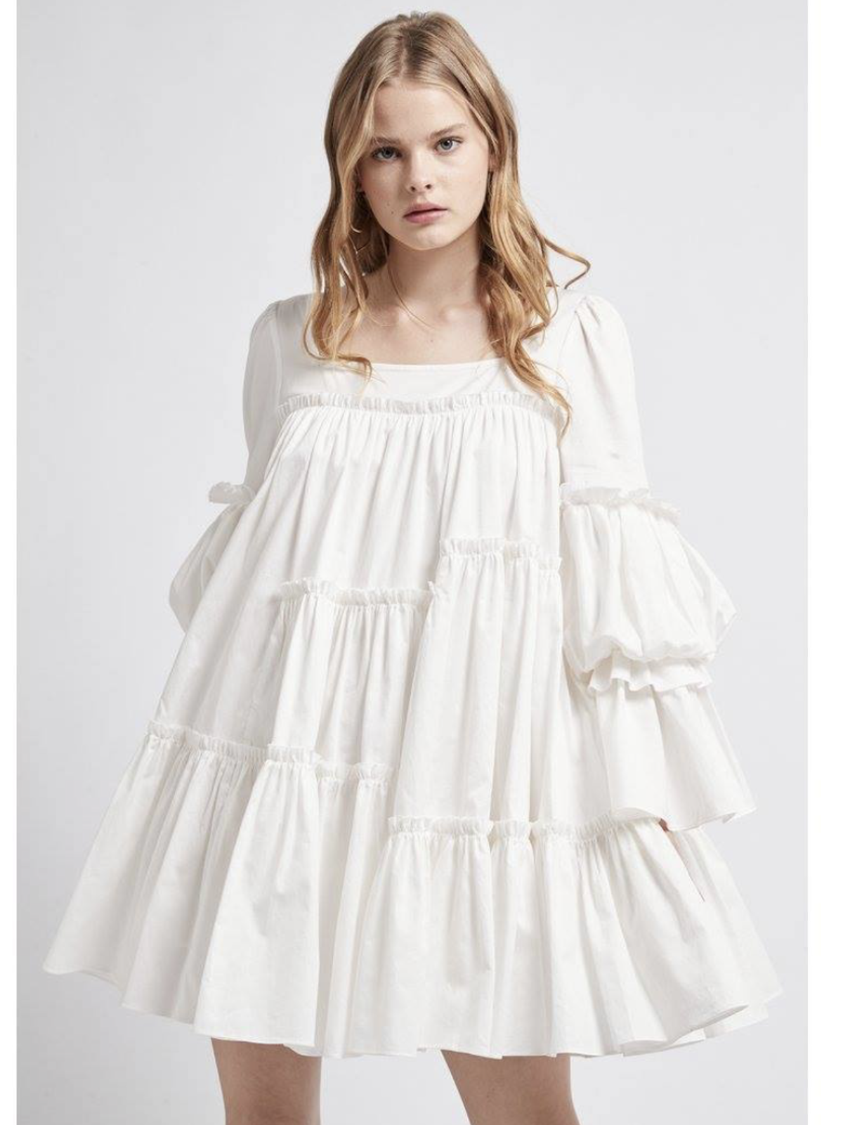 Aje L Espirit Mini Dress White Size 10 for rent on The Volte - main image
