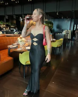 Bec & Bridge Halle Dress in Black Size AU 8 for rent on The Volte - image 4