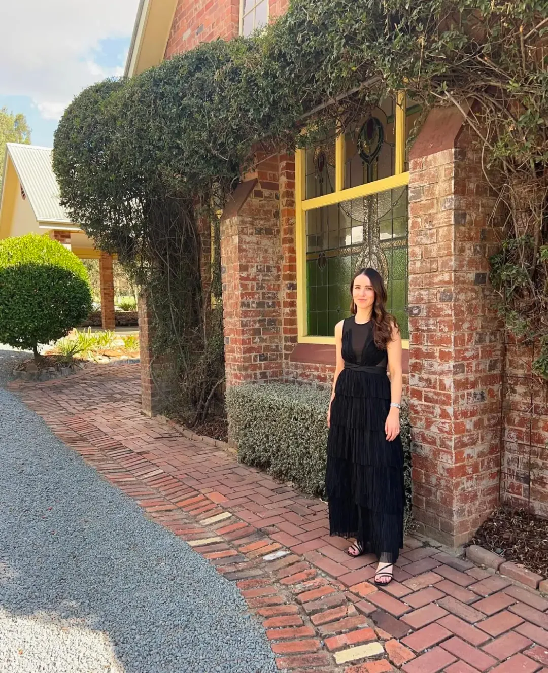 Aje Escapist Maxi Dress in Black (Size AUS 6) for rent on The Volte - main image
