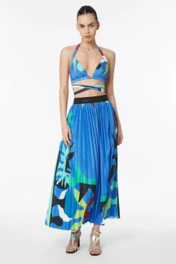Manning Cartell Curtain of the Moon Bralette (Size XS) and Midi Skirt (Size S) Set in Multi  for rent on The Volte - image 2