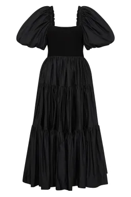 Aje Casa Puff Sleeve Midi Dress Black Size 16 for rent on The Volte - image 4