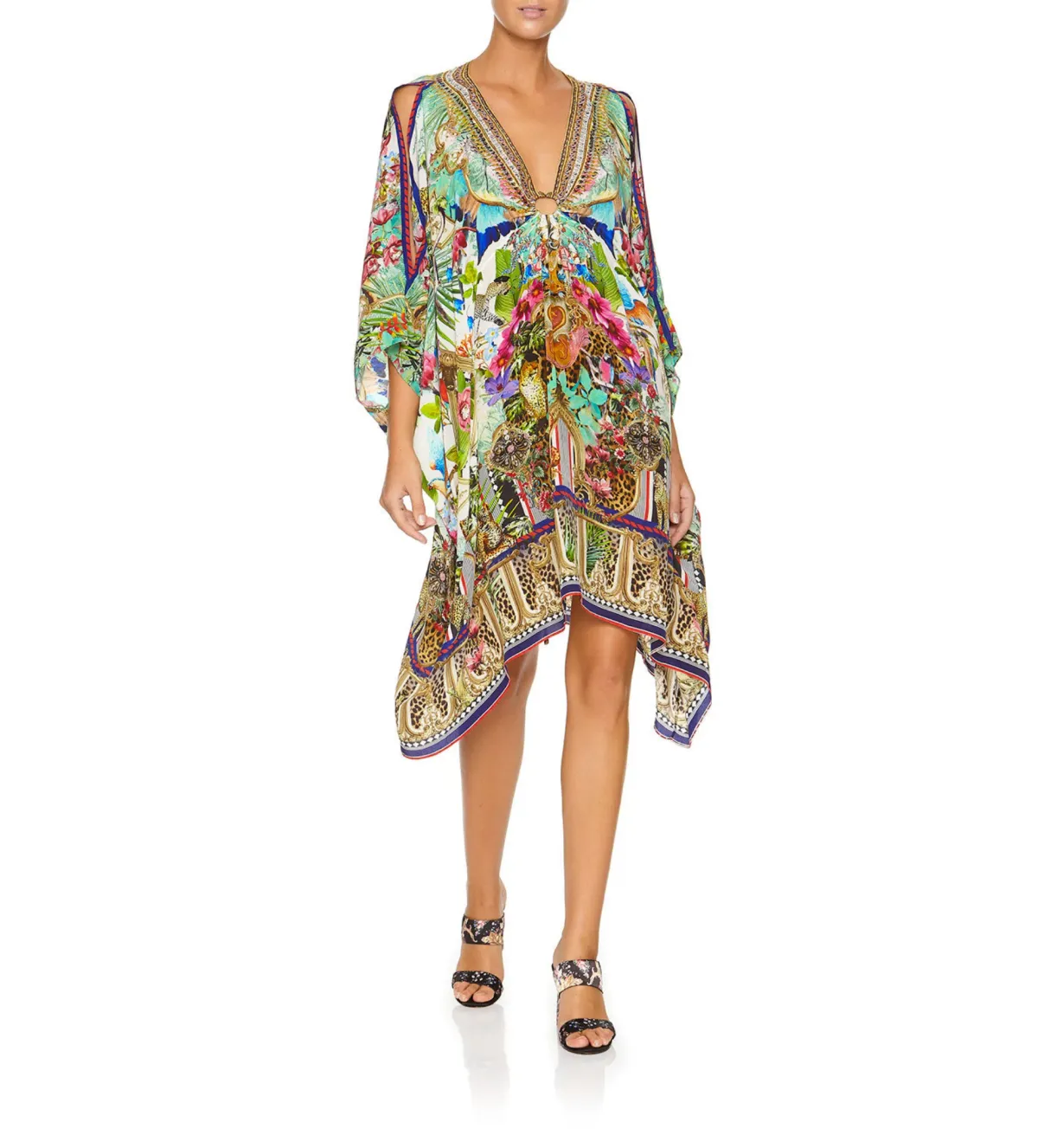Camilla Champagne Coast Short Kaftan One Size  for rent on The Volte - main image