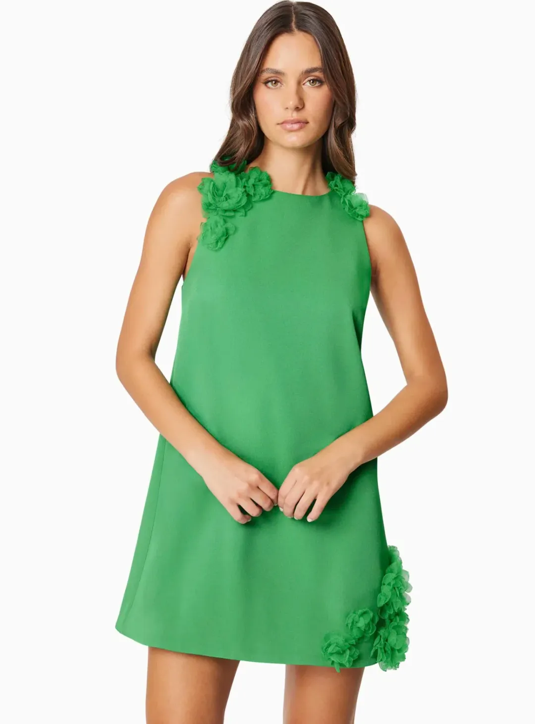 Elliatt Valeria Day Mini Dress In Green Size S / AU 8 for rent on The Volte - main image