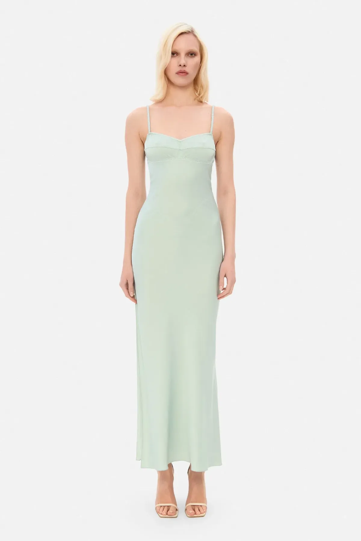 Anna October Georgina Maxi Dress Pale Green Size XS / AU 6 for rent on The Volte - main image