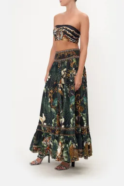 Camilla 4 Tiered Gathered Maxi Skirt Easy Tiger Size M / AU 12 for rent on The Volte - image 2