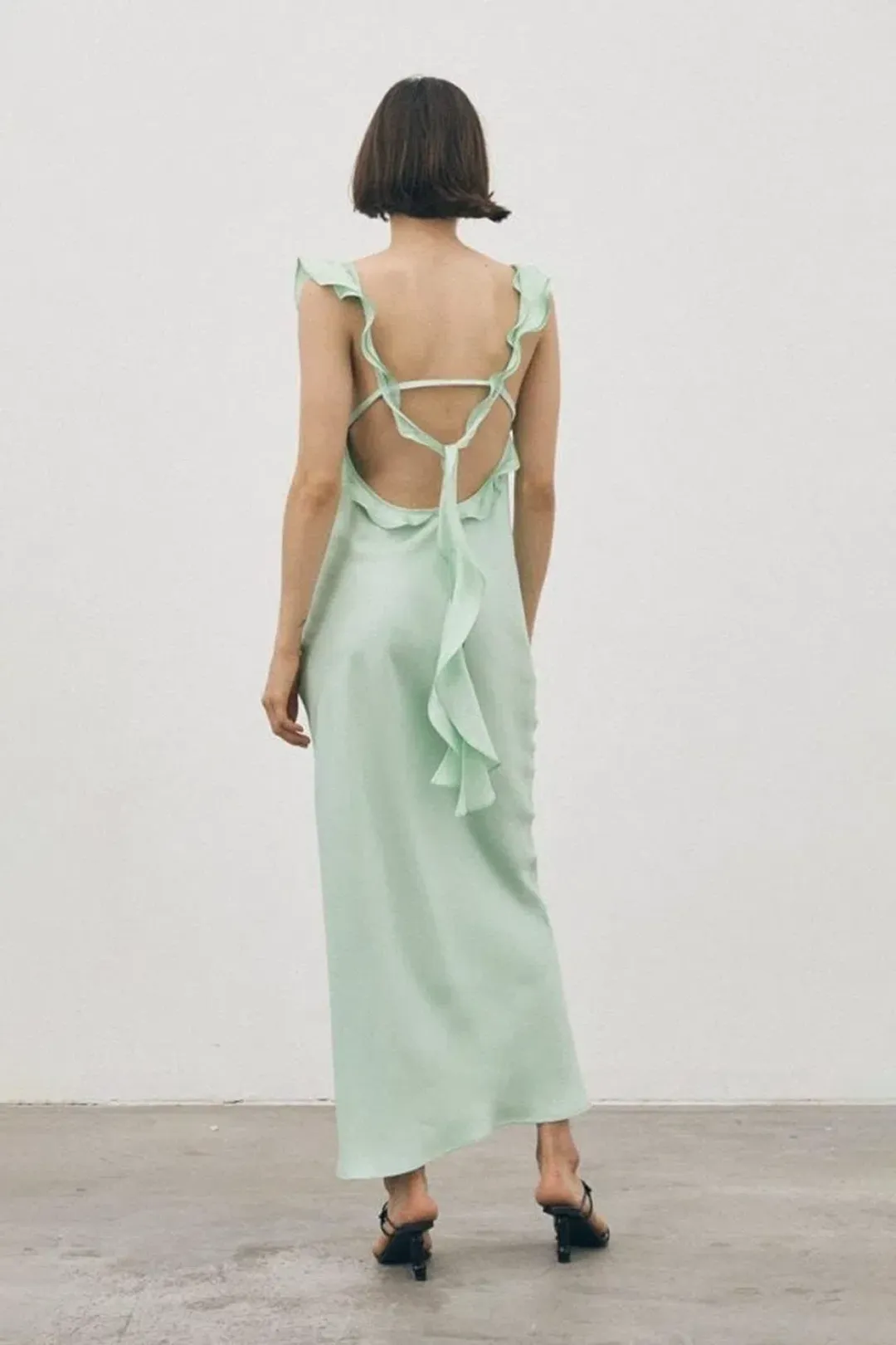 Maggie Marilyn Cover Girl Dress Mint Green Size 6 for rent on The Volte - main image