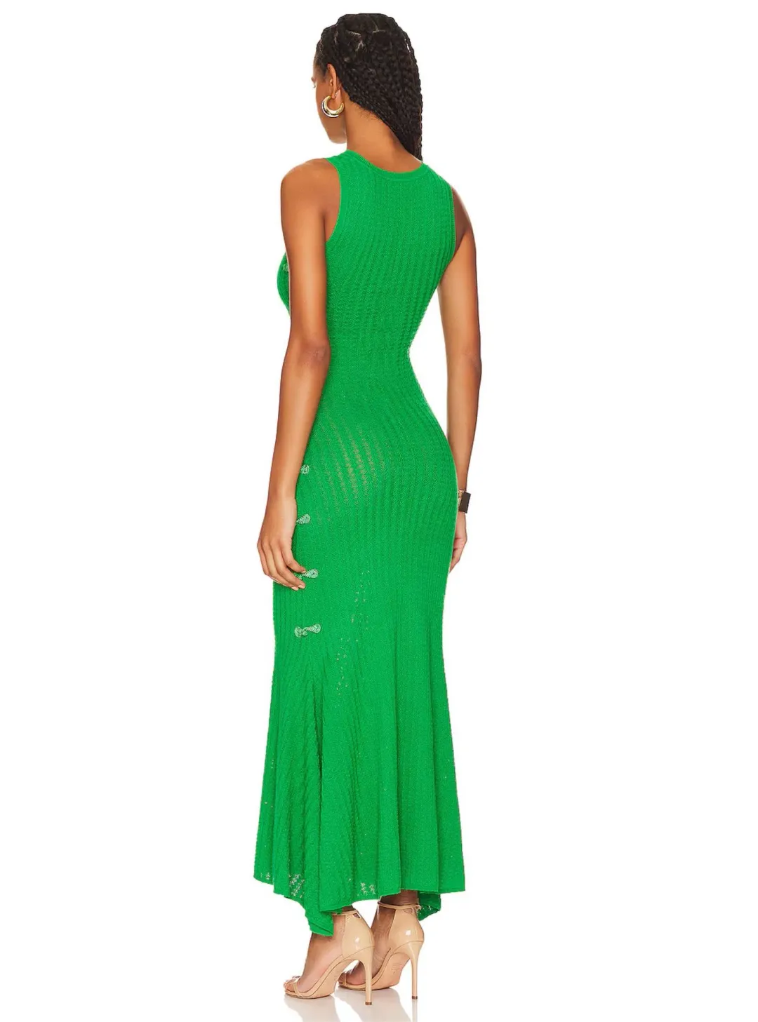 Sau Lee Angela Knit Dress Green Size 8 for rent on The Volte - main image