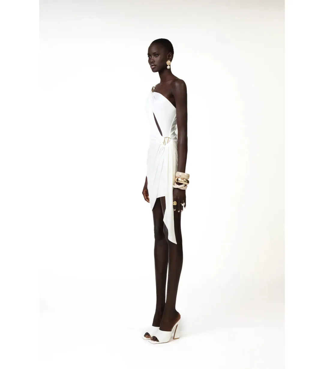 Khanums Klex Mini Dress Ivory Size AU 8 for rent on The Volte - main image