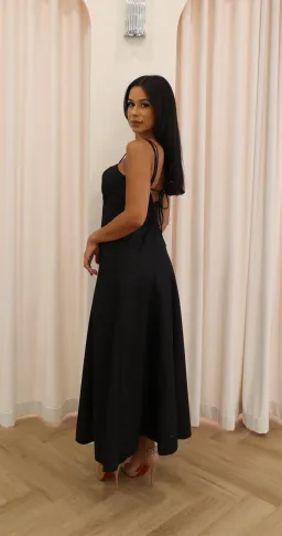Sofia Irina Maxi Cut Out Dress Black Size M / AU 10 for rent on The Volte - image 4