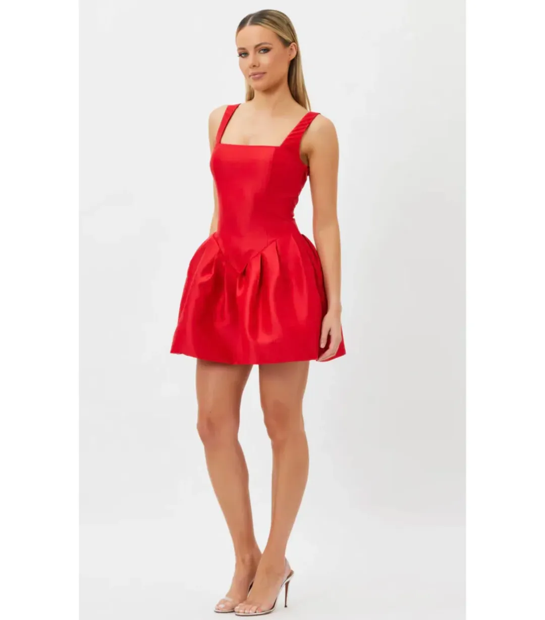Bianca & Bridgett Alba Mini Dress Red Size AU 10 for rent on The Volte - main image