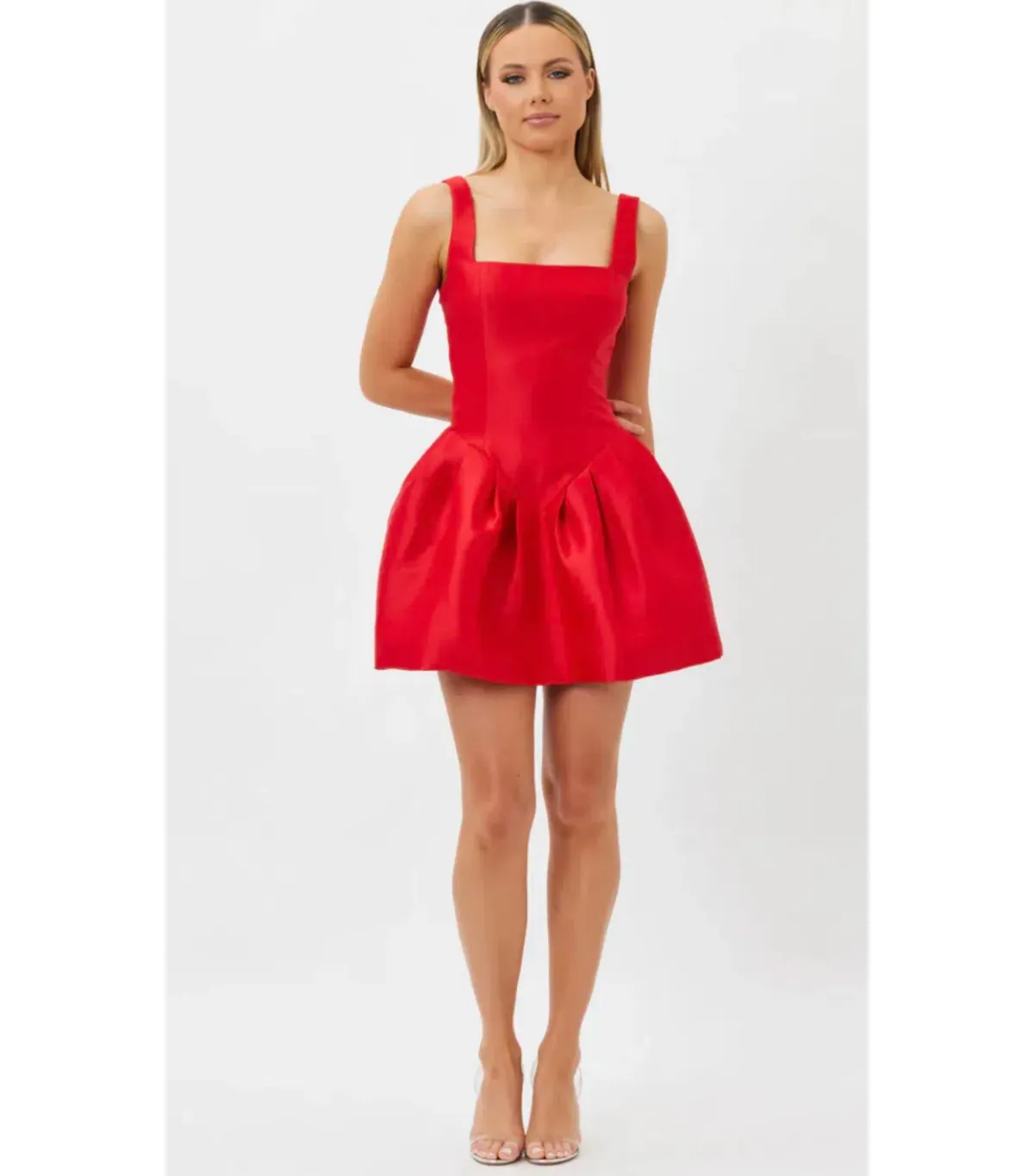 Bianca & Bridgett Alba Mini Dress Red Size AU 10 for rent on The Volte - main image