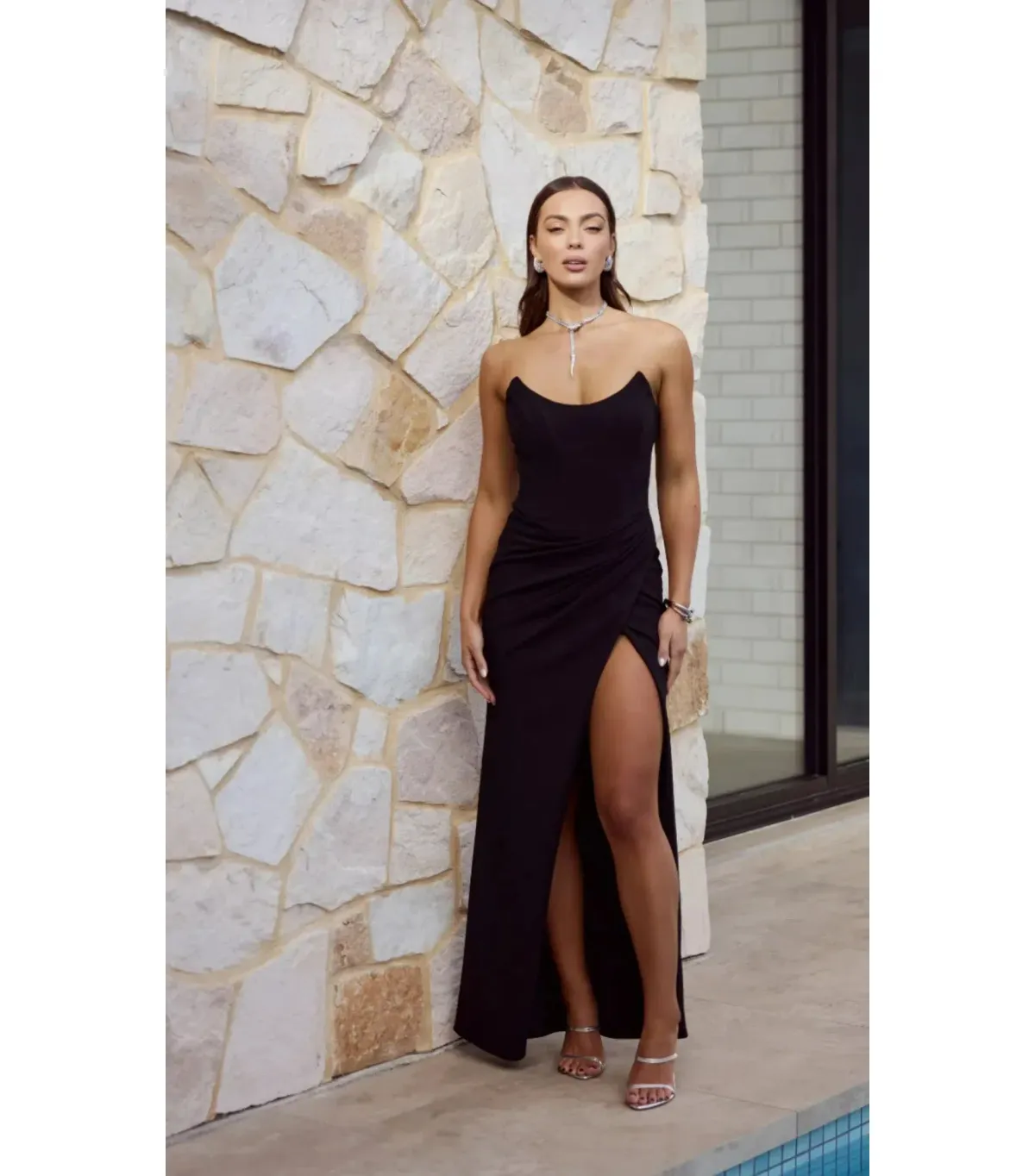 Derma Department Cartia Gown Black Size AU 8  for rent on The Volte - main image