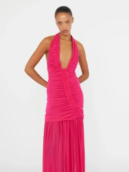 Christopher Esber Orion Gown Magenta Pink Size 8 for rent on The Volte - image 4