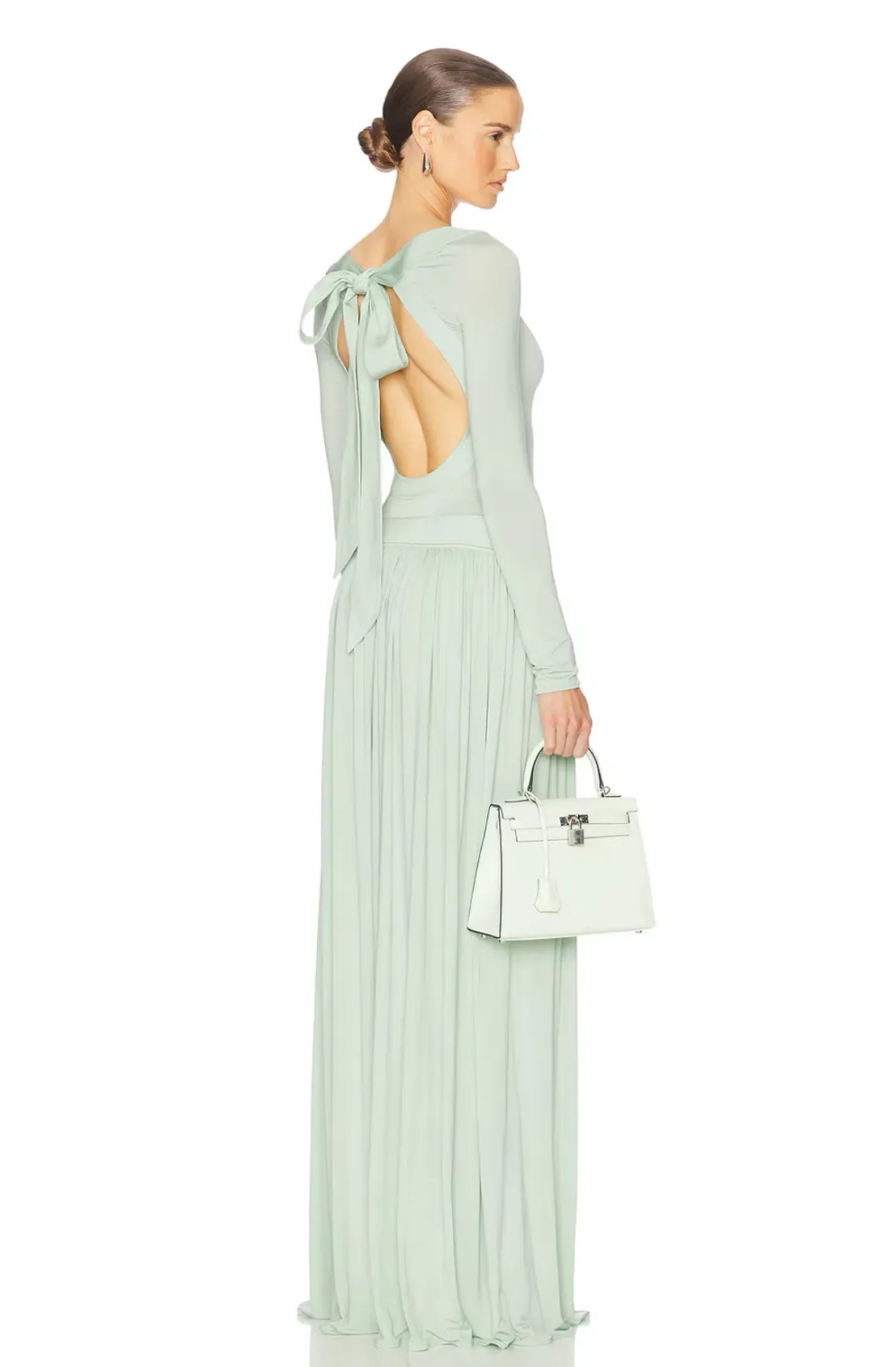 Helsa Aesther Jersey Dress Seafoam Green Size S / AU 8 for rent on The Volte - main image