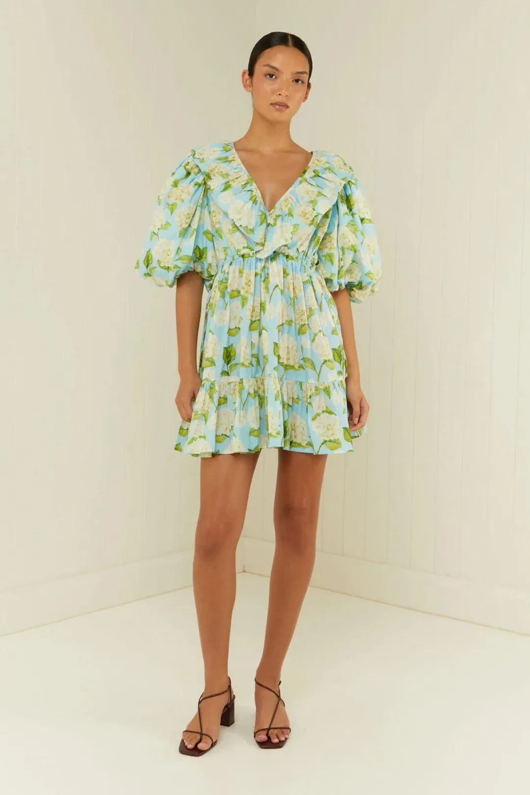 Palm Noosa Sofia Dress in Blue Hydrangea Size 8  for rent on The Volte - main image