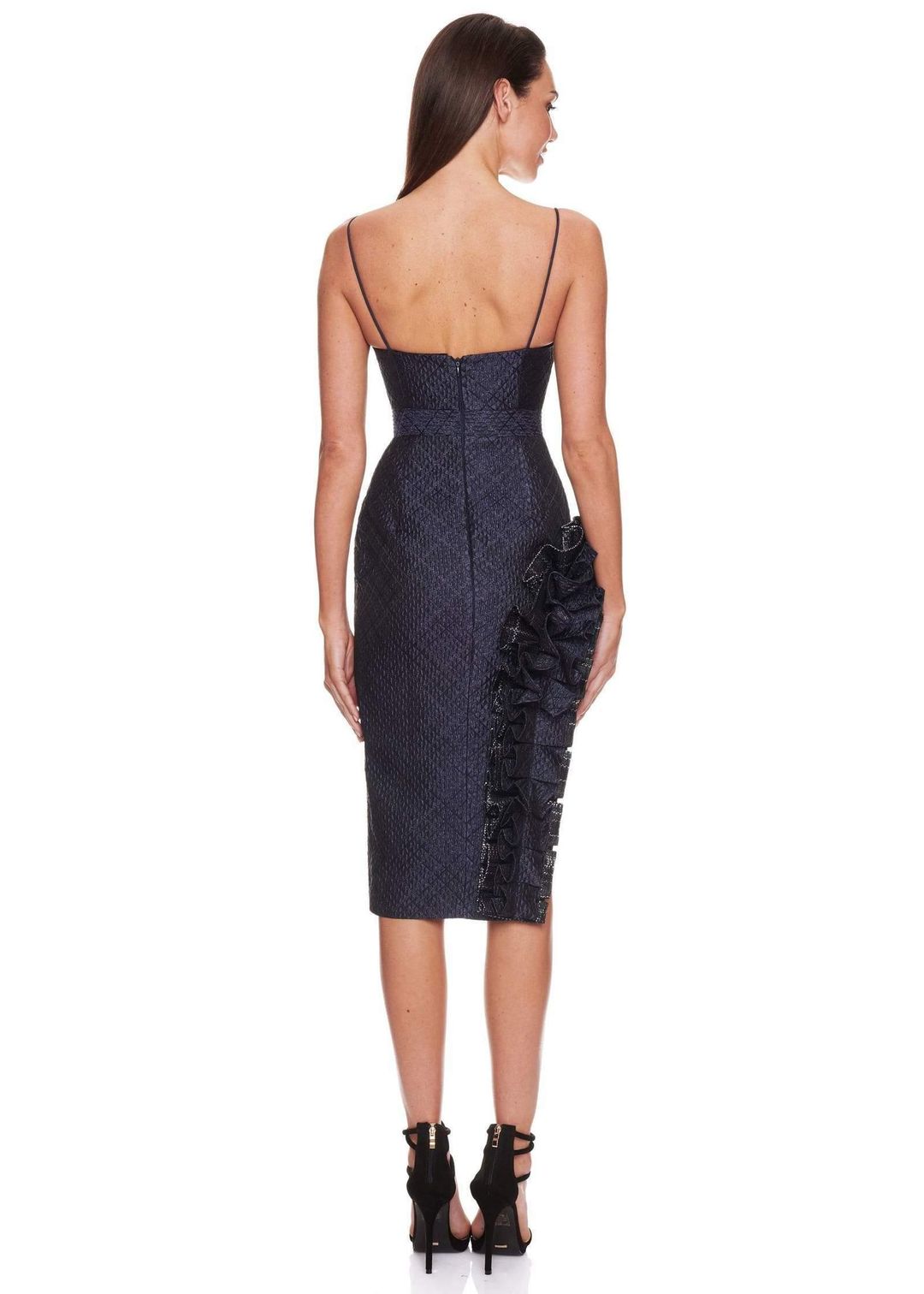 Eliya the Label Sage Dress Navy Size 6 for rent on The Volte - main image