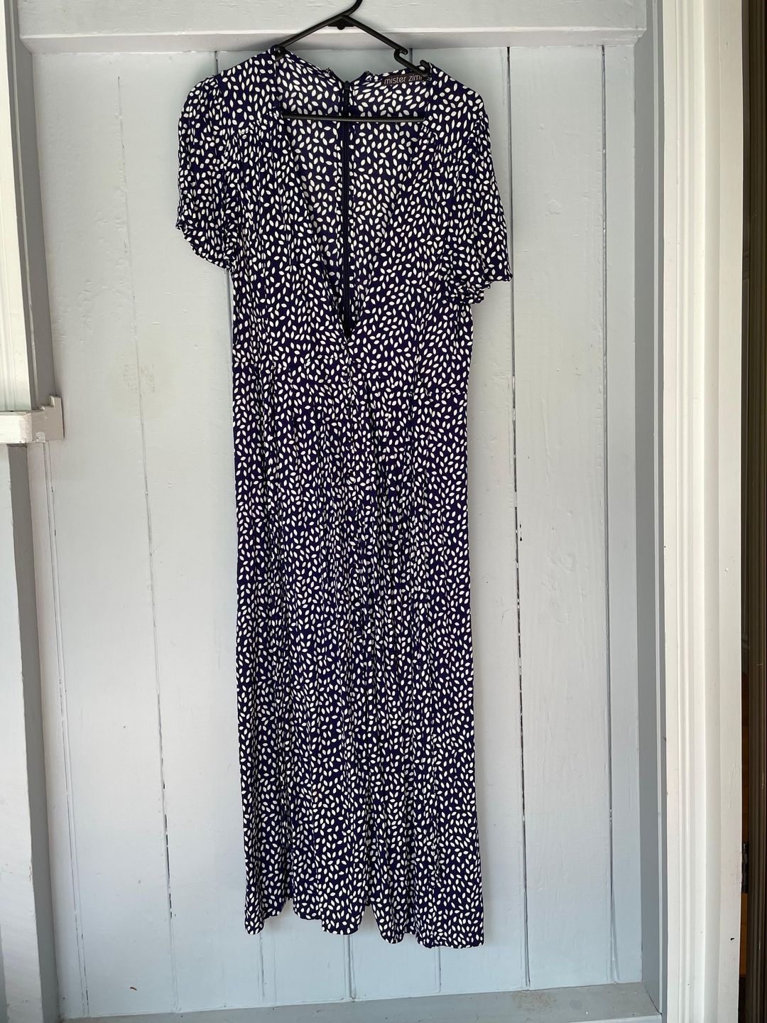 Mister Zimi Luella dress in paloma navy blue size 10 for rent on The Volte - main image