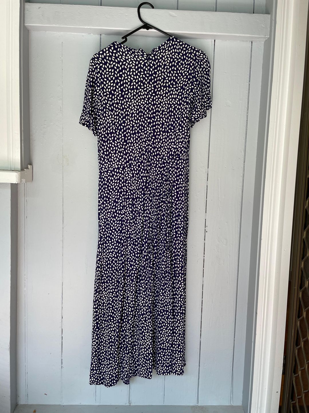 Mister Zimi Luella dress in paloma navy blue size 10 for rent on The Volte - main image