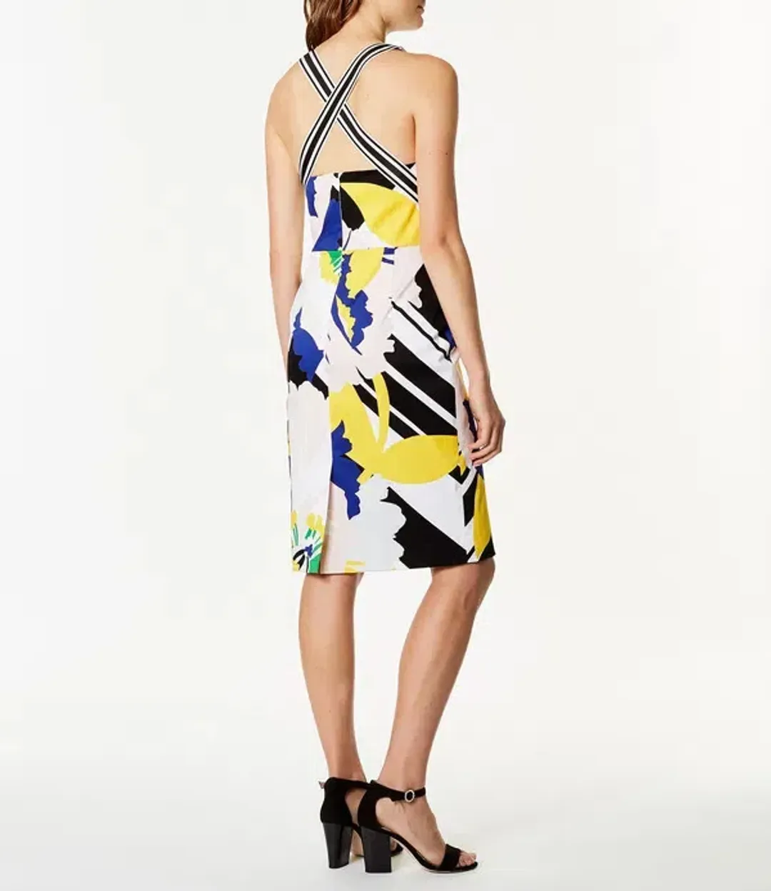 Karen Millen Short Pencil Dress Floral Size 16 for rent on The Volte - main image