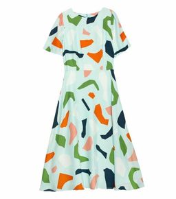 Gorman Jigsaw Silk Dress Mint in Size 8 for rent on The Volte - image 2
