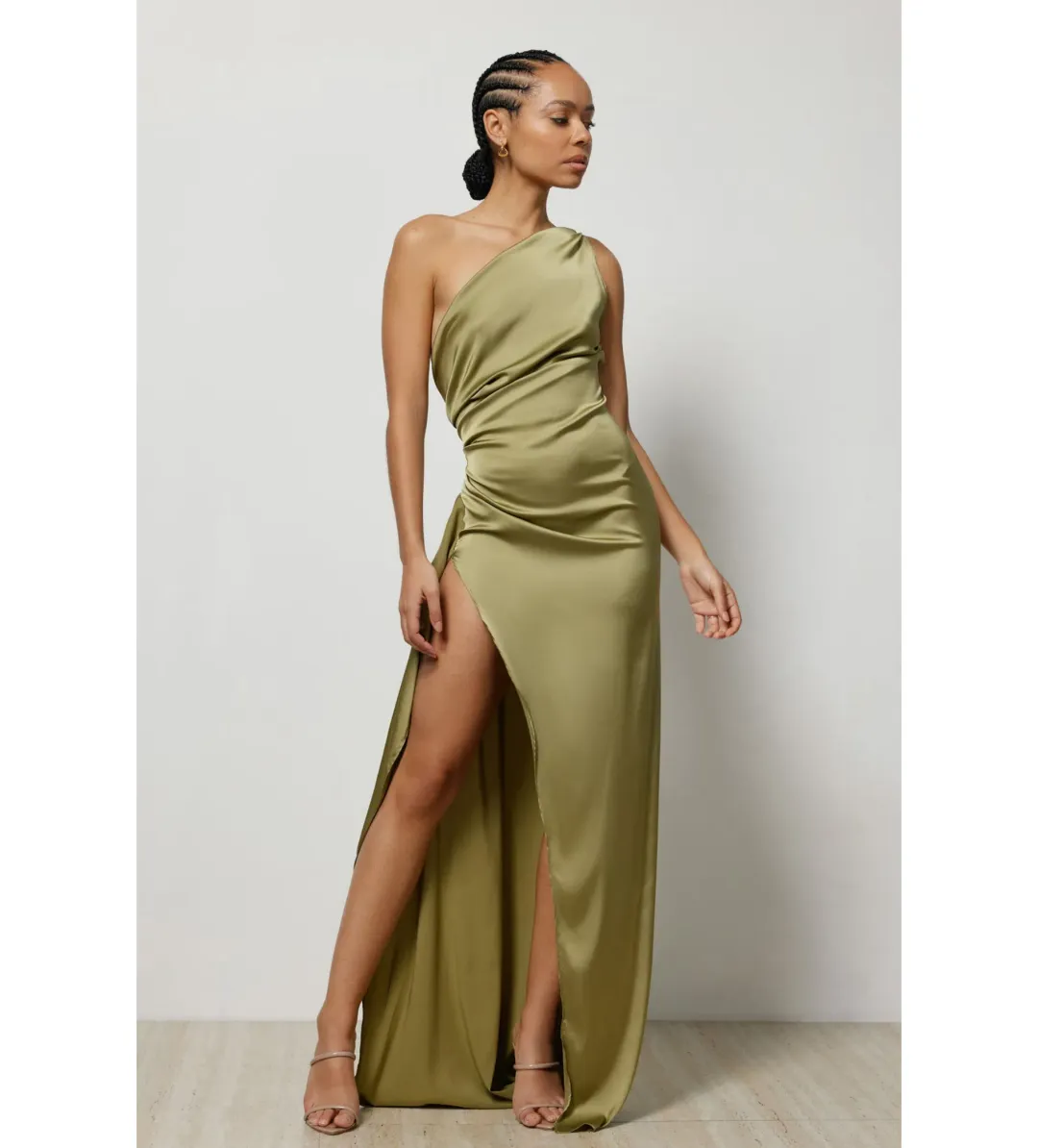Lexi Samira Dress Olive Size S / AU  8 for rent on The Volte - main image