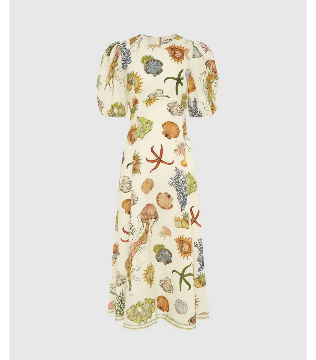 Alemais Sea Midi Dress Print Size AU 12 for rent on The Volte - main image