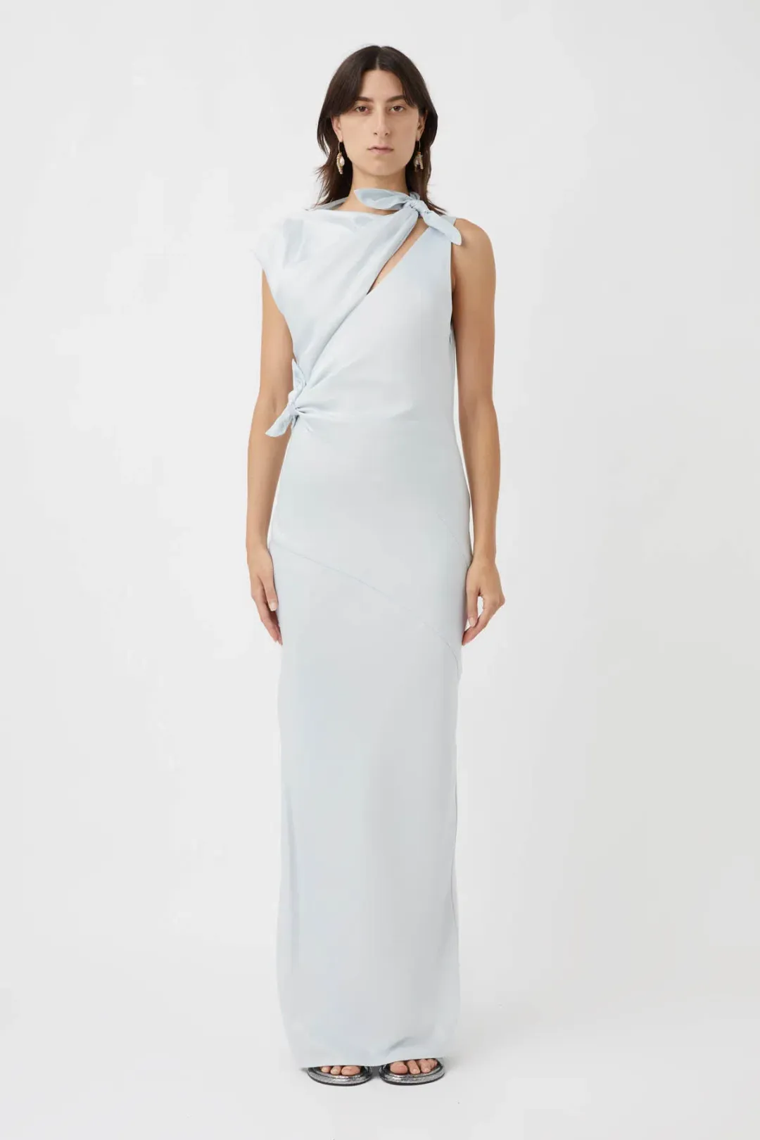 Camilla and Marc Karsten Knot Dress Ice Blue Size M / AU 10 for rent on The Volte - main image
