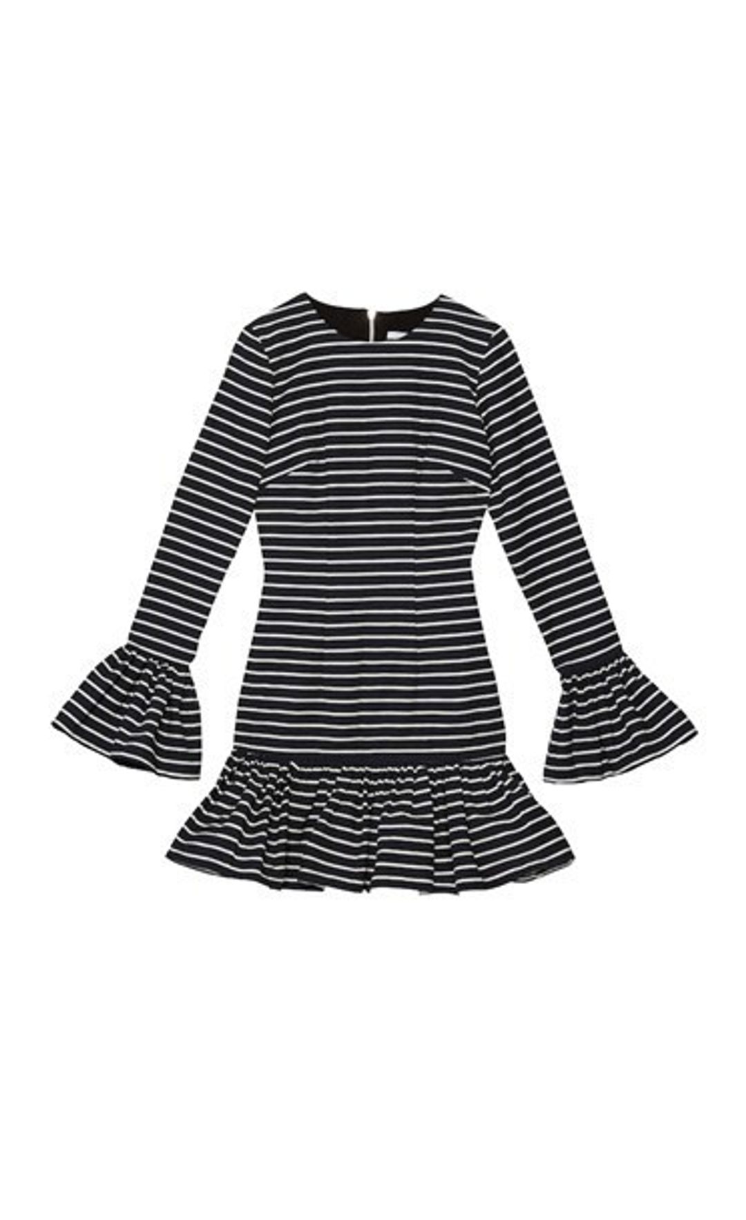 By Johnny Ebony Stripe Rara Dress for rent on The Volte - main image